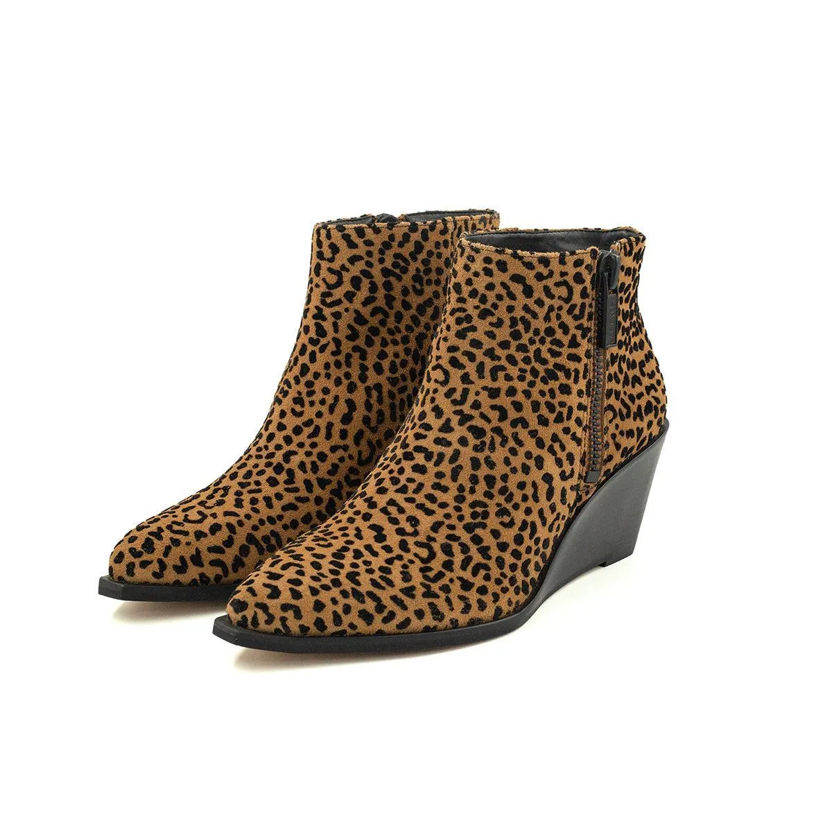 1. State Leopard Print Ankle Boots