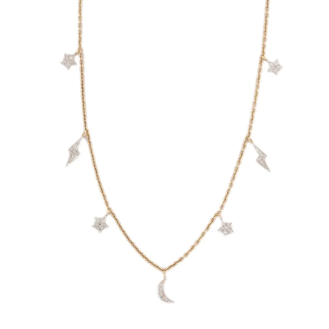 18K Gold Diamond Necklace