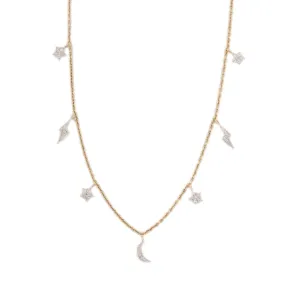 18K Gold Diamond Necklace