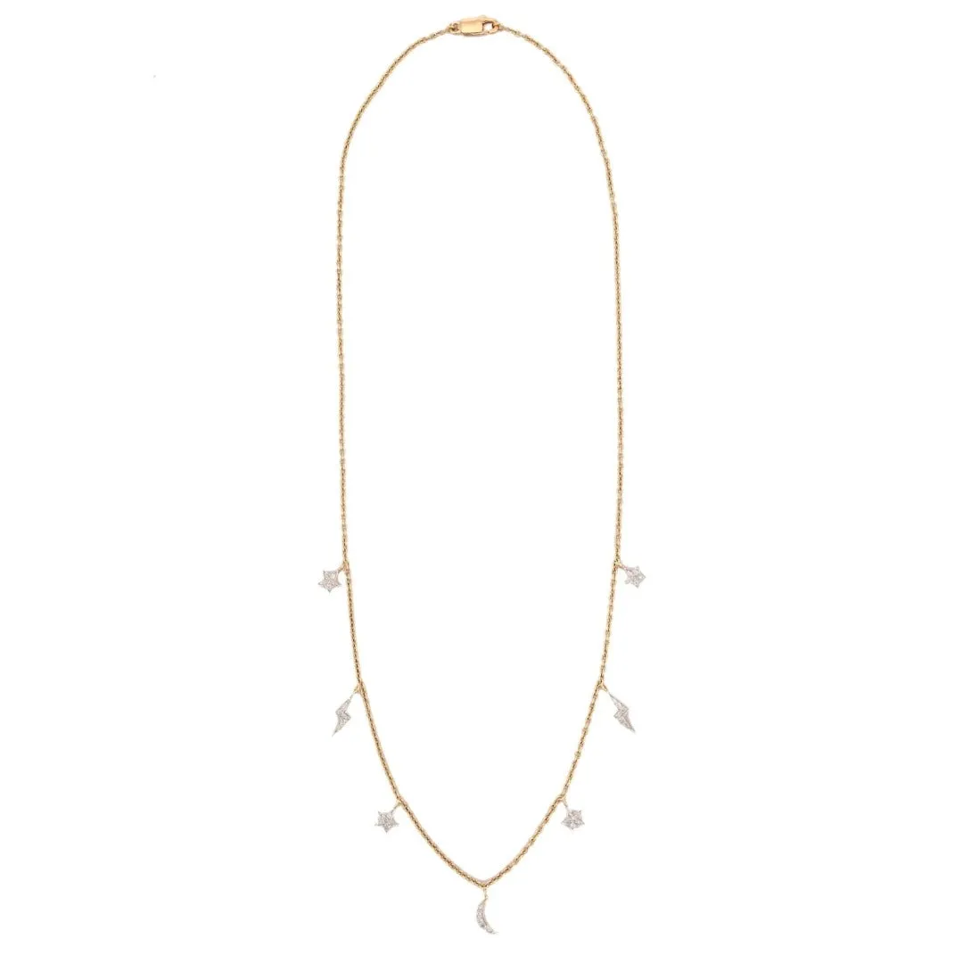 18K Gold Diamond Necklace