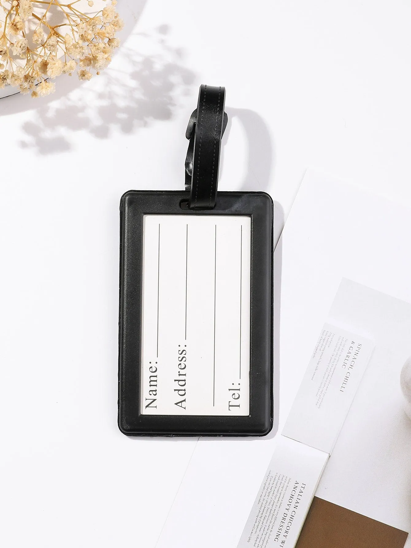 1pc Simple Fashion Letter Pattern Luggage Tag SD