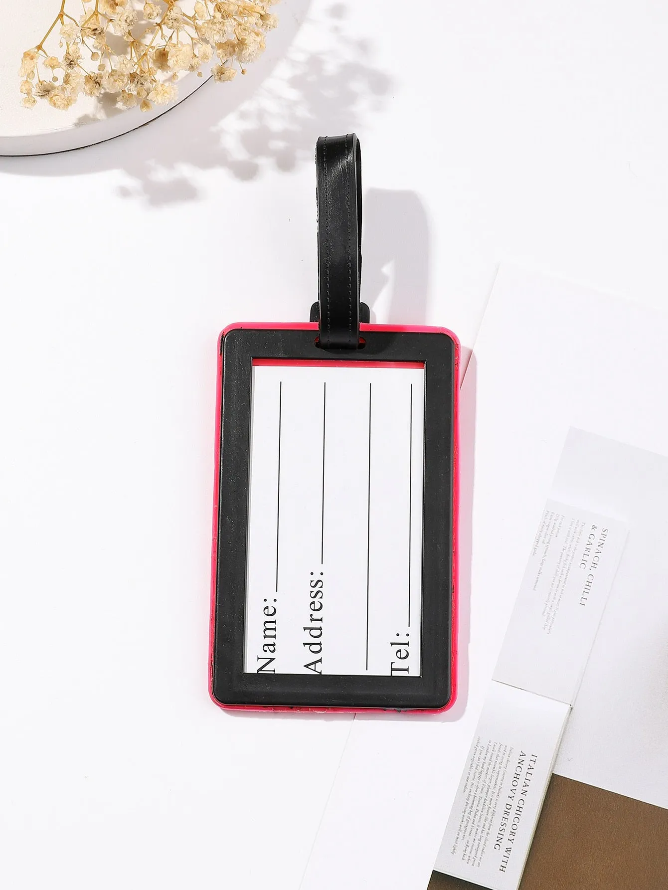 1pc Simple Fashion Letter Pattern Luggage Tag SD