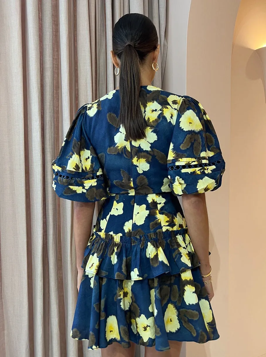 Acler Clovelly Dress in Floral Posy Print