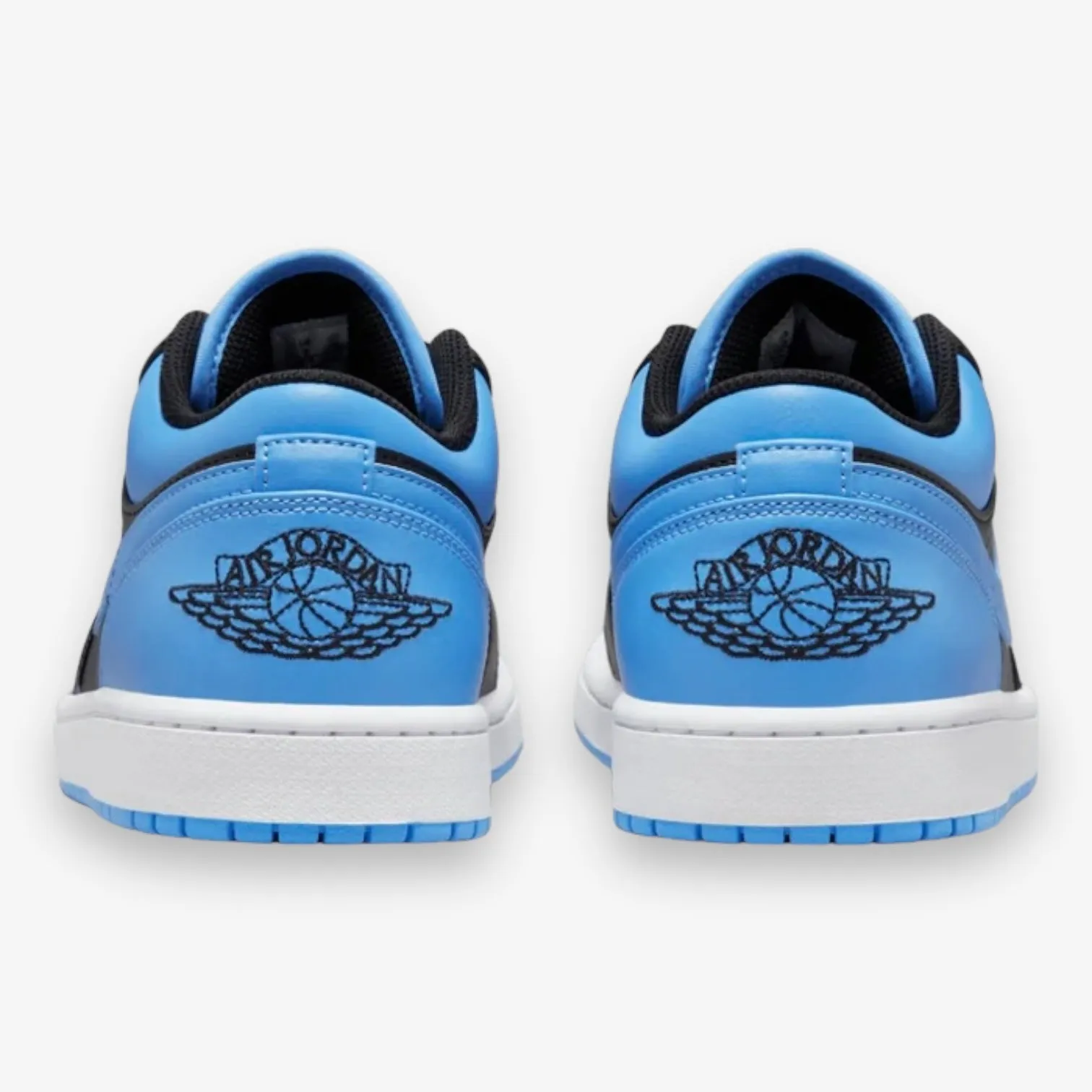 AIR JORDAN 1 LOW BLACK/BLACK-UNIVERSITY BLUE-WHITE 553558-041