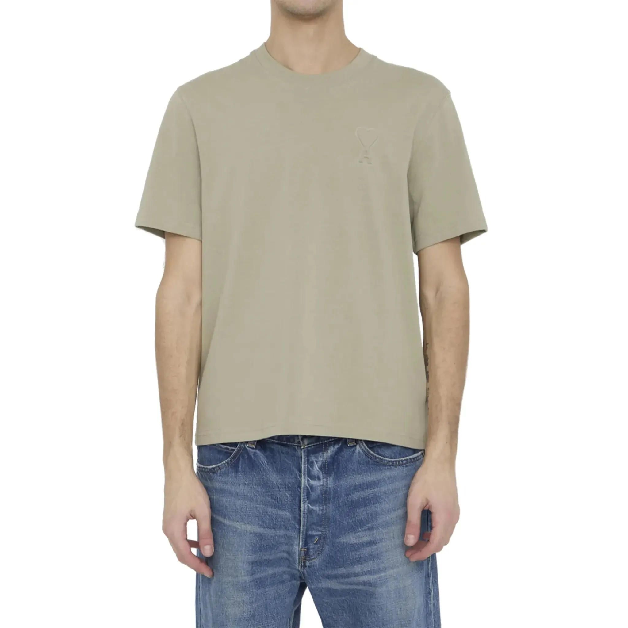 Ami Paris ADC Cotton Beige T Shirt