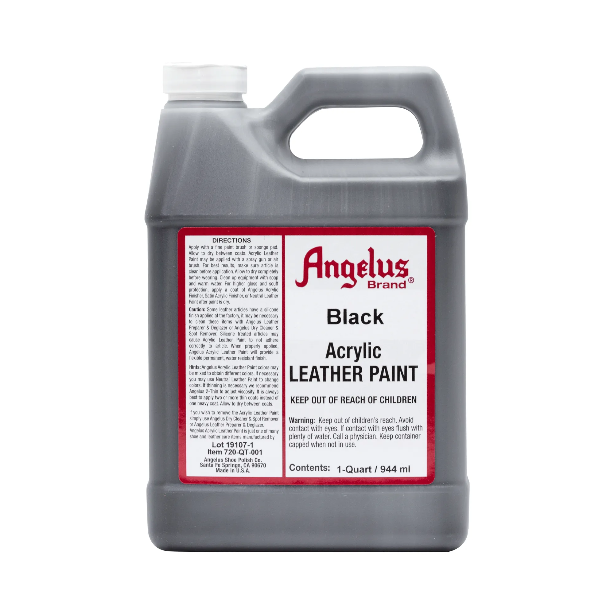 Angelus Black Leather Paint 001