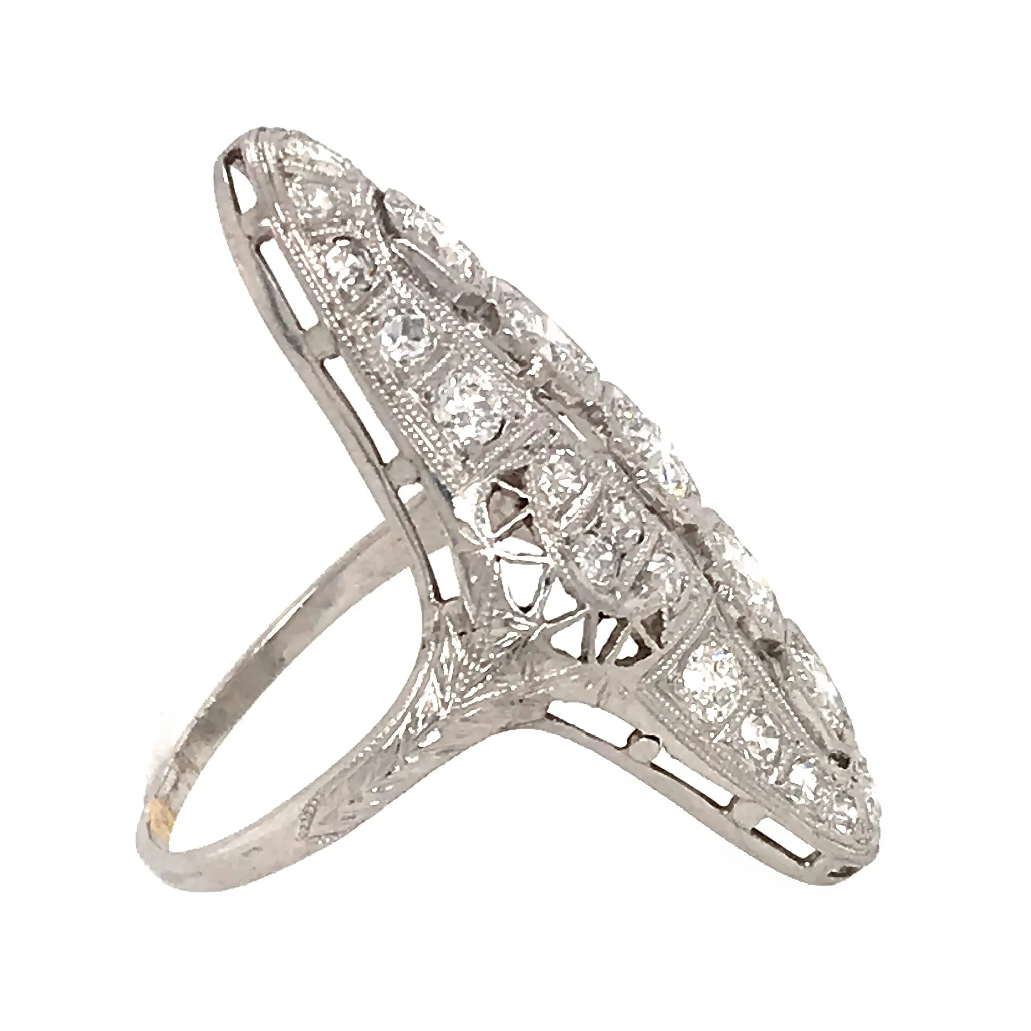 Art Deco Diamond Platinum Ring