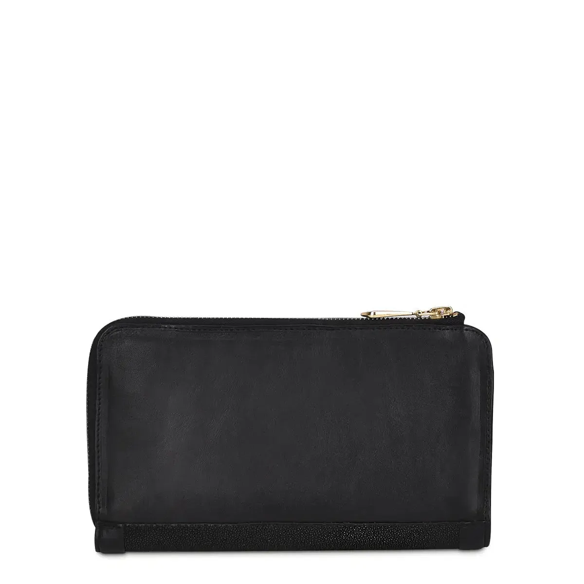 BD224MA - Cuadra black fashion stingray bifold wallet for women