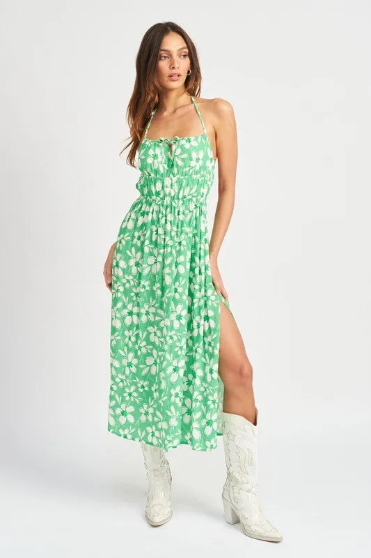 Beach Nights Open Back Midi Dress