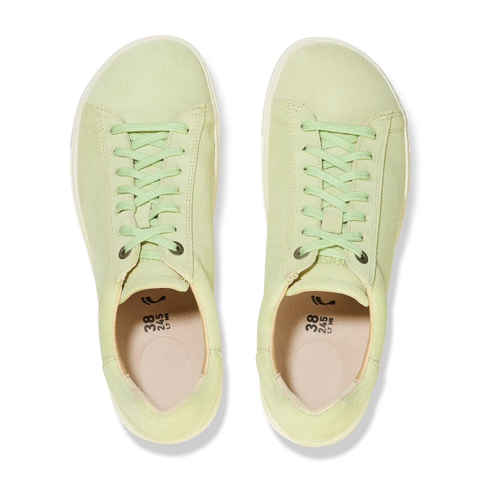 Birkenstock Bend Narrow Sneaker (Women) - Faded Lime Suede