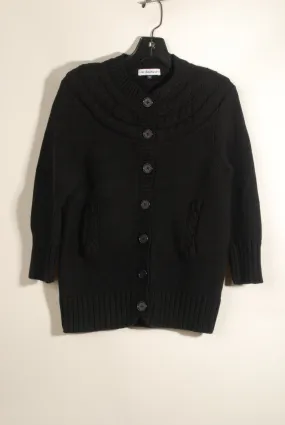 Black Cotton Cabled Cardigan ° X-Small ° 2007