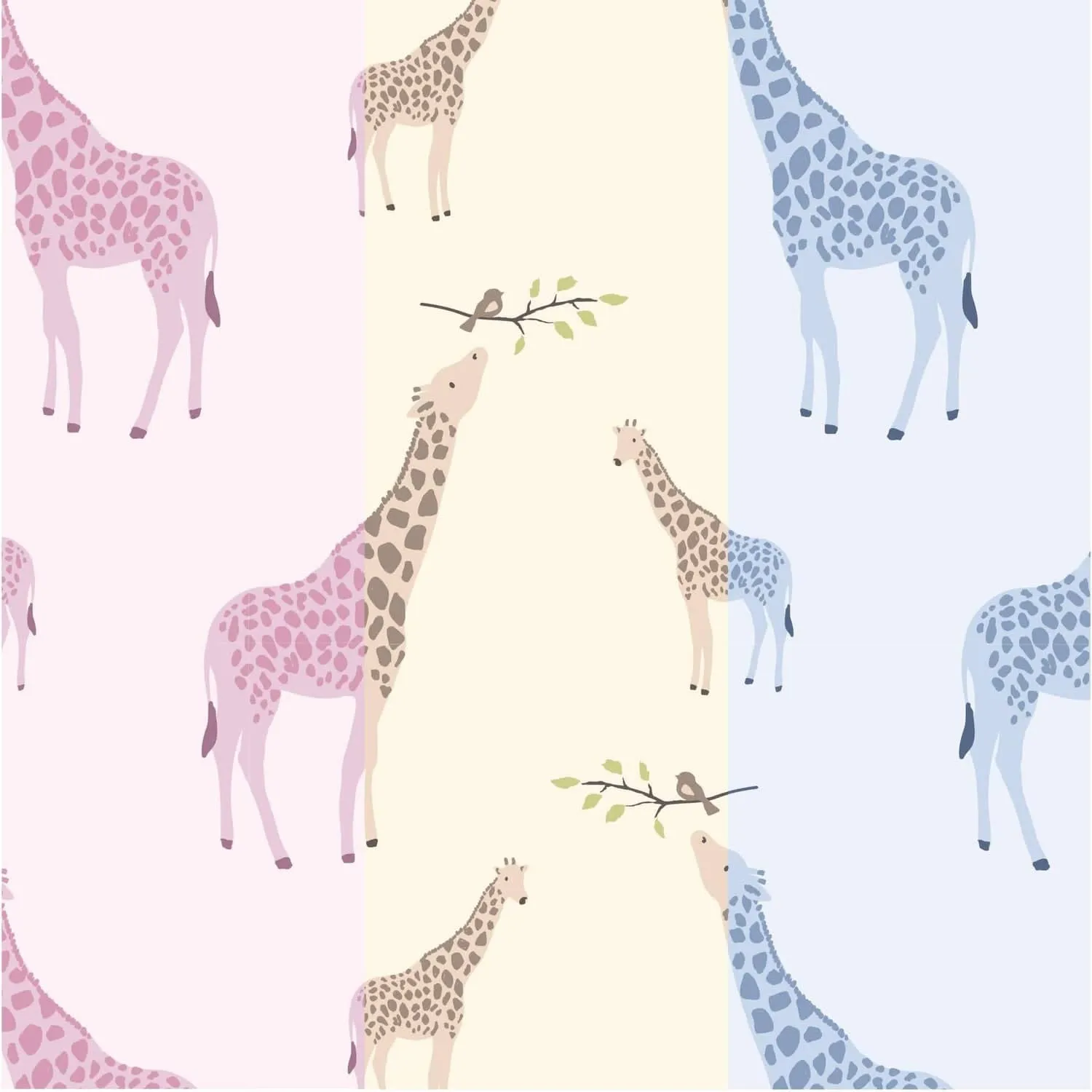 blue jolie giraffe organic cotton hat