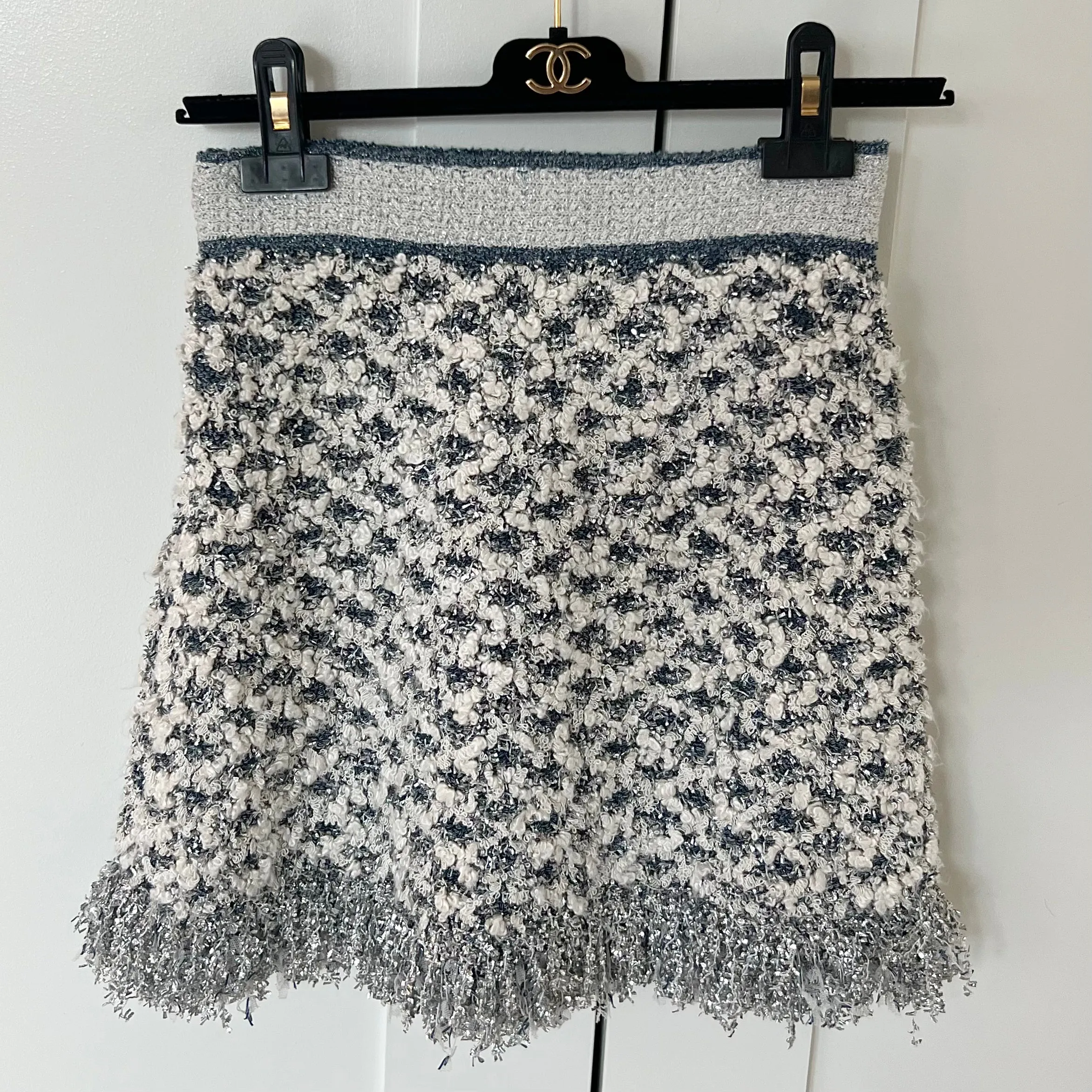 Chanel Tweed Fringe Skirt