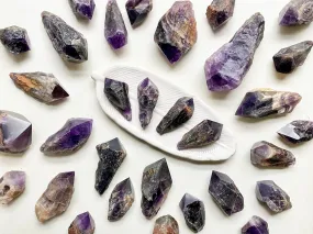 Chevron Amethyst Raw Point