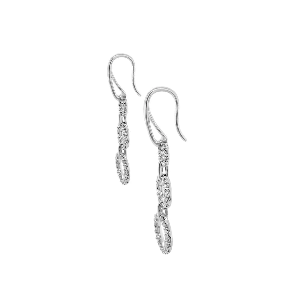 Clara by Martin Binder Diamond Circle Dangle Earrings (0.50 ct. tw.)