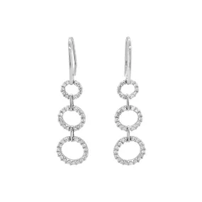 Clara by Martin Binder Diamond Circle Dangle Earrings (0.50 ct. tw.)