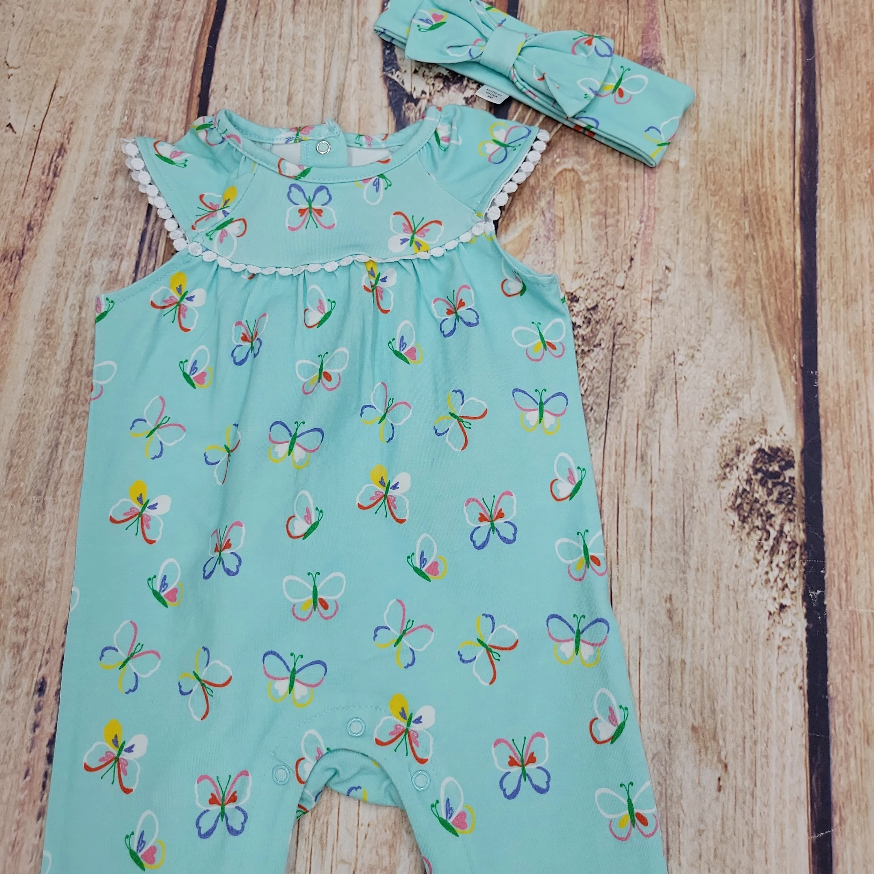 CLEARANCE Little Me Butterfly Jumpsuit