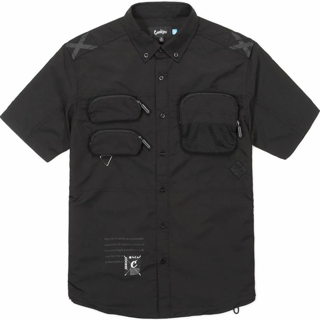 Cookies Key Largo SS Woven Shirt (Black) CM232WST03