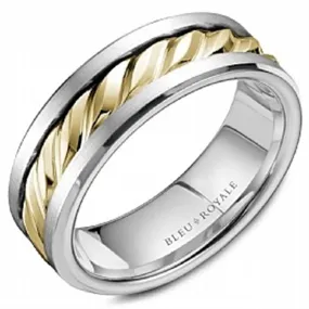 Crown Ring Gold Wedding Band