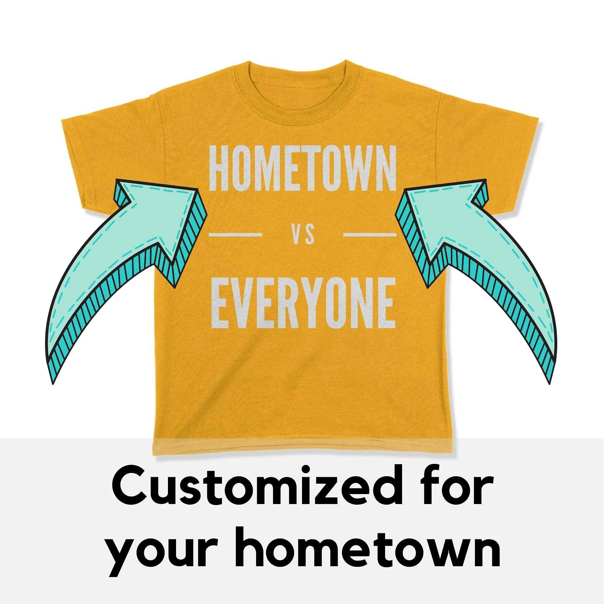 Customizable Hometown vs Everyone Youth T-Shirt