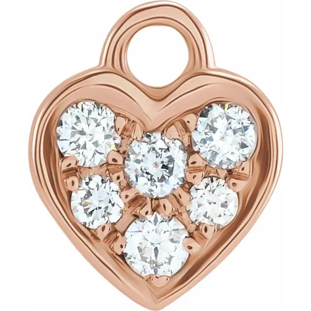 Diamond Heart Dangle