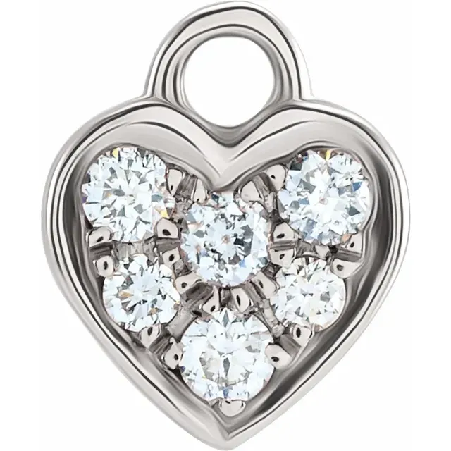 Diamond Heart Dangle