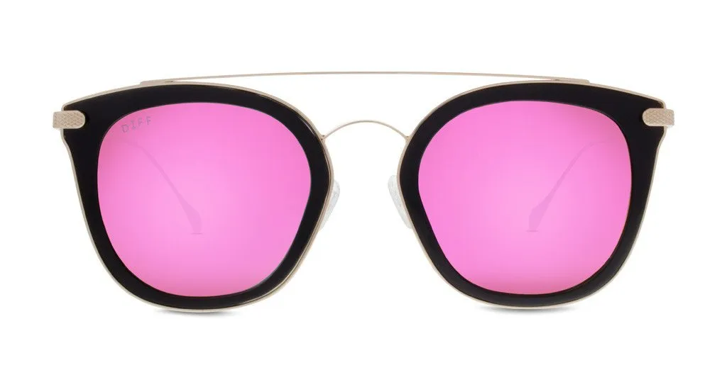 Diff Eyewear Zoey Black Pink Sunglasses