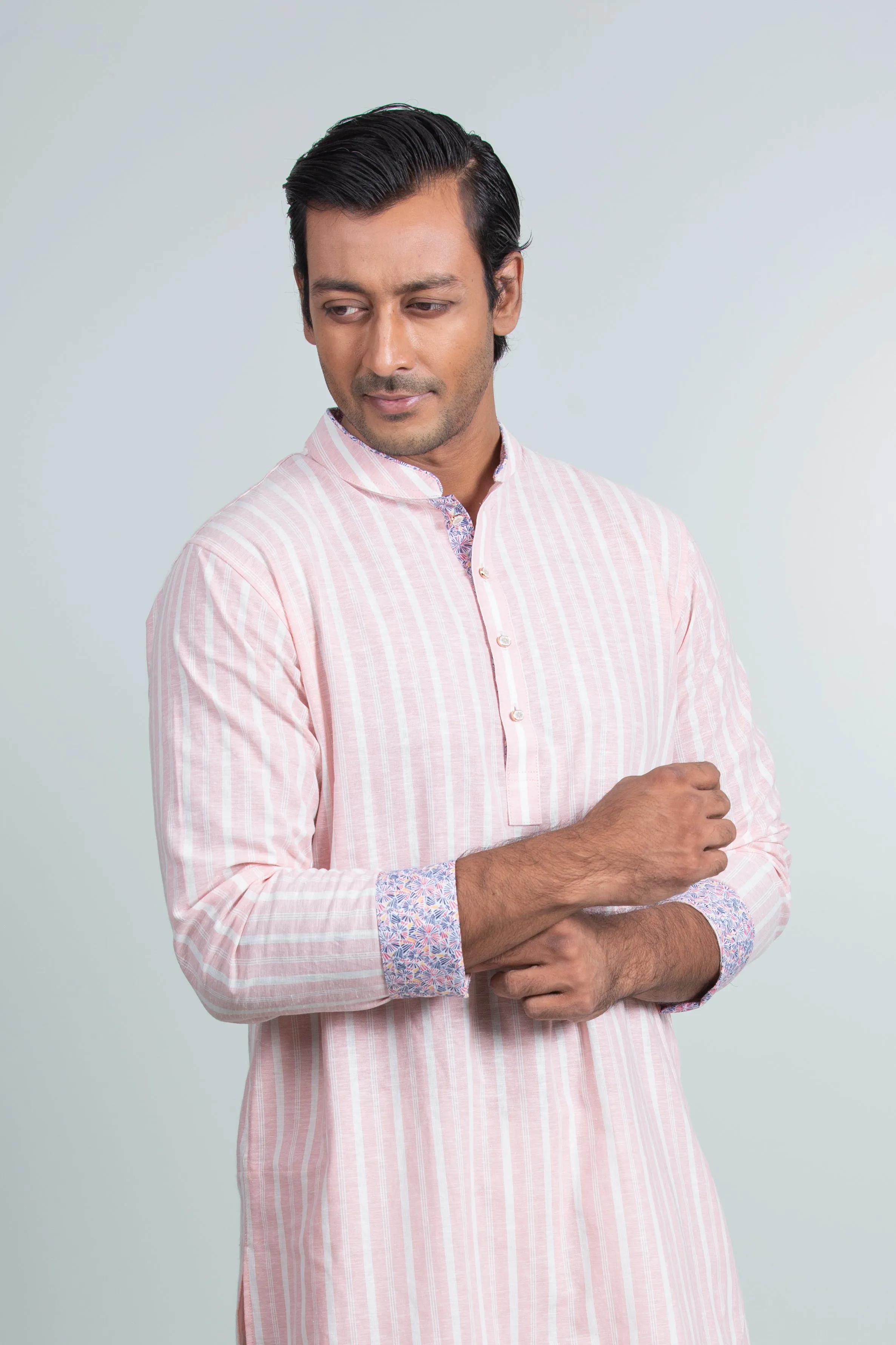 Eid Panjabi | Pink Stripe