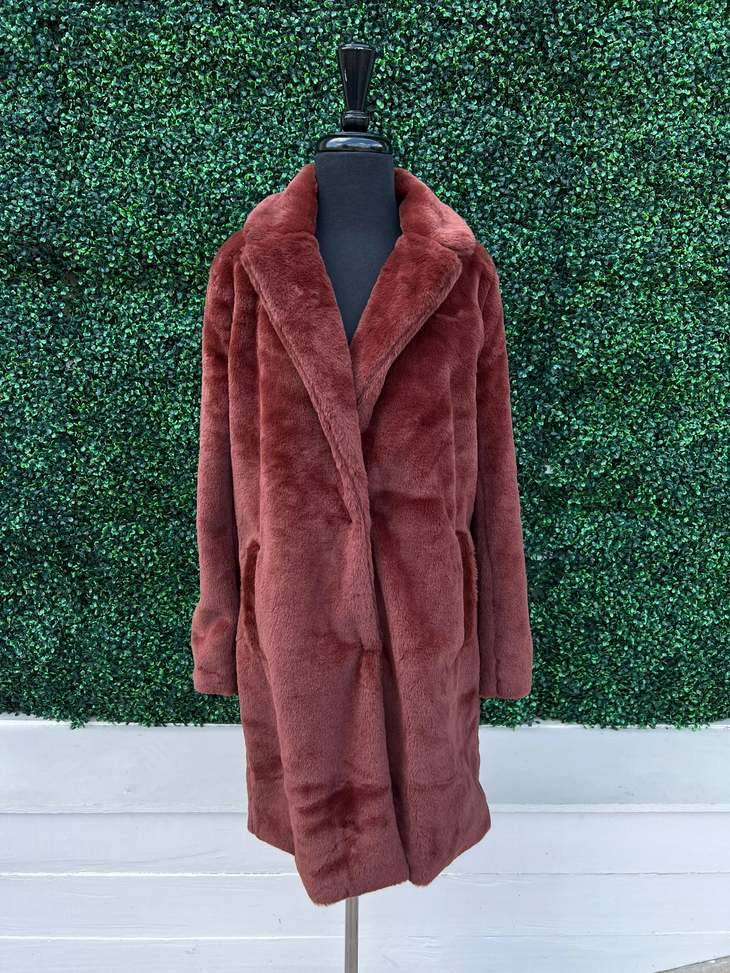 Faux Fur Long Coat