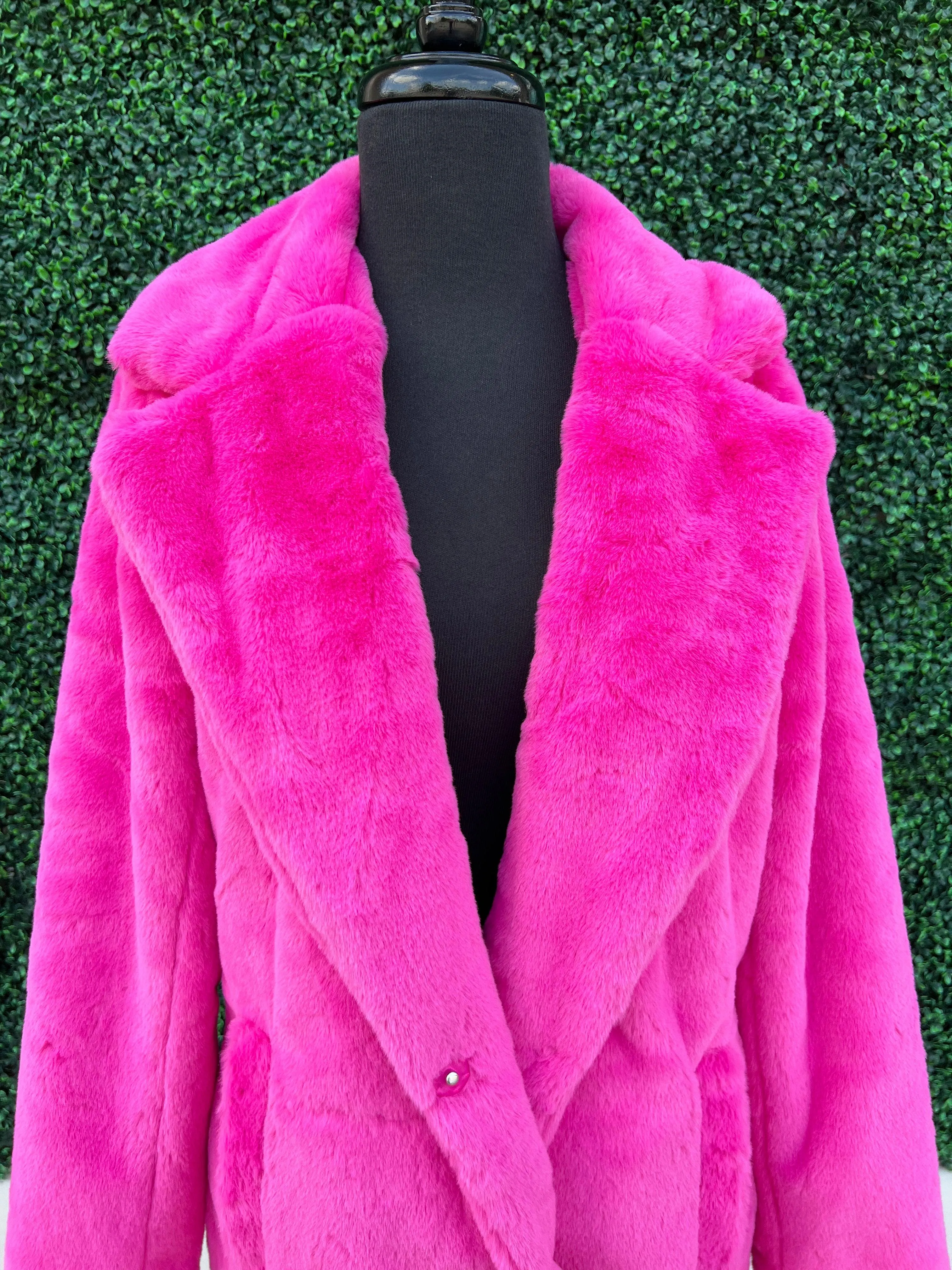 Faux Fur Long Coat