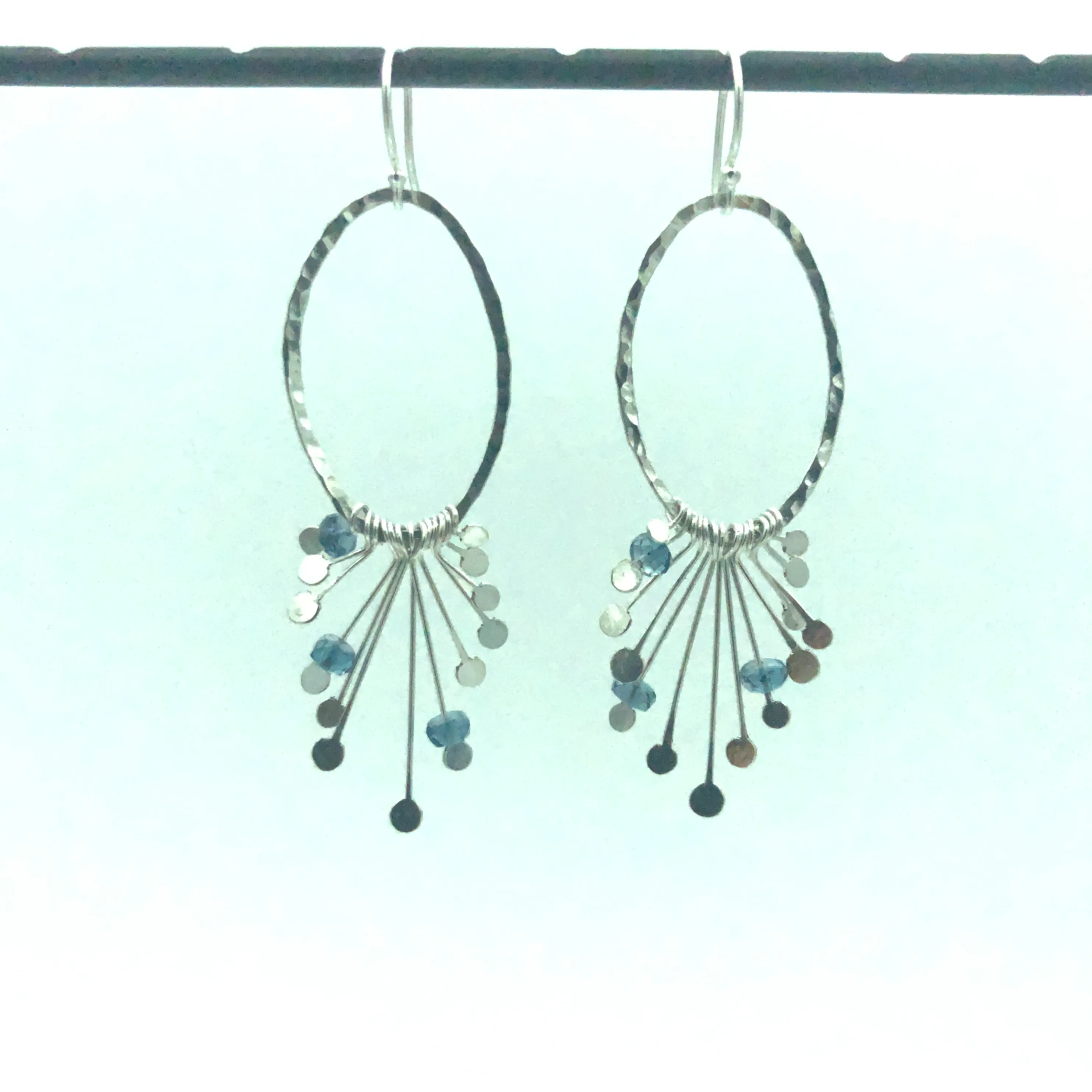 Fireworks London blue topaz earrings