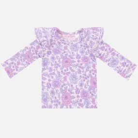 Floral Long Sleeve Flutter - Haven