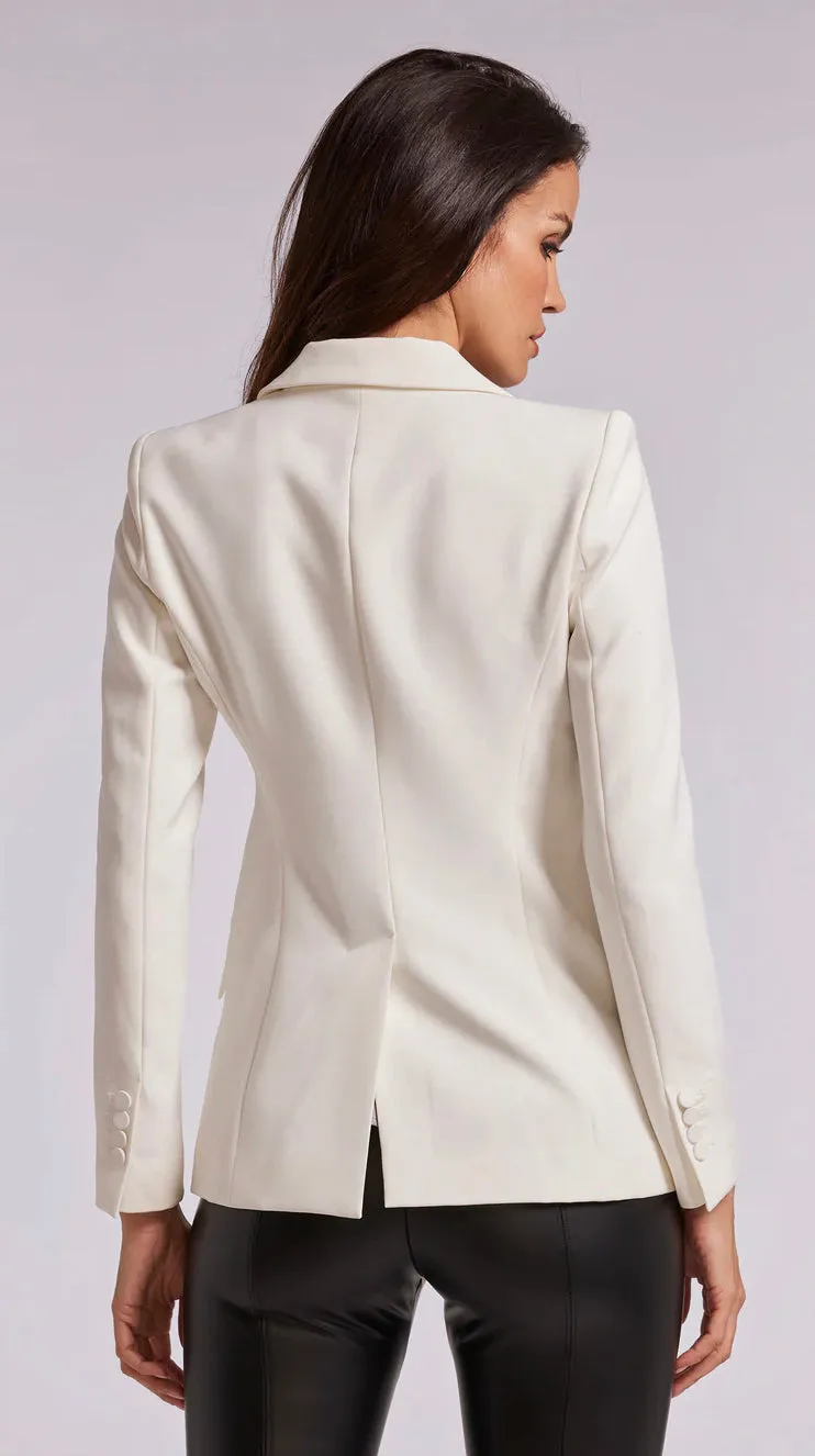 Generation Love - Roxy Crystal Lapel Blazer - White/Clear