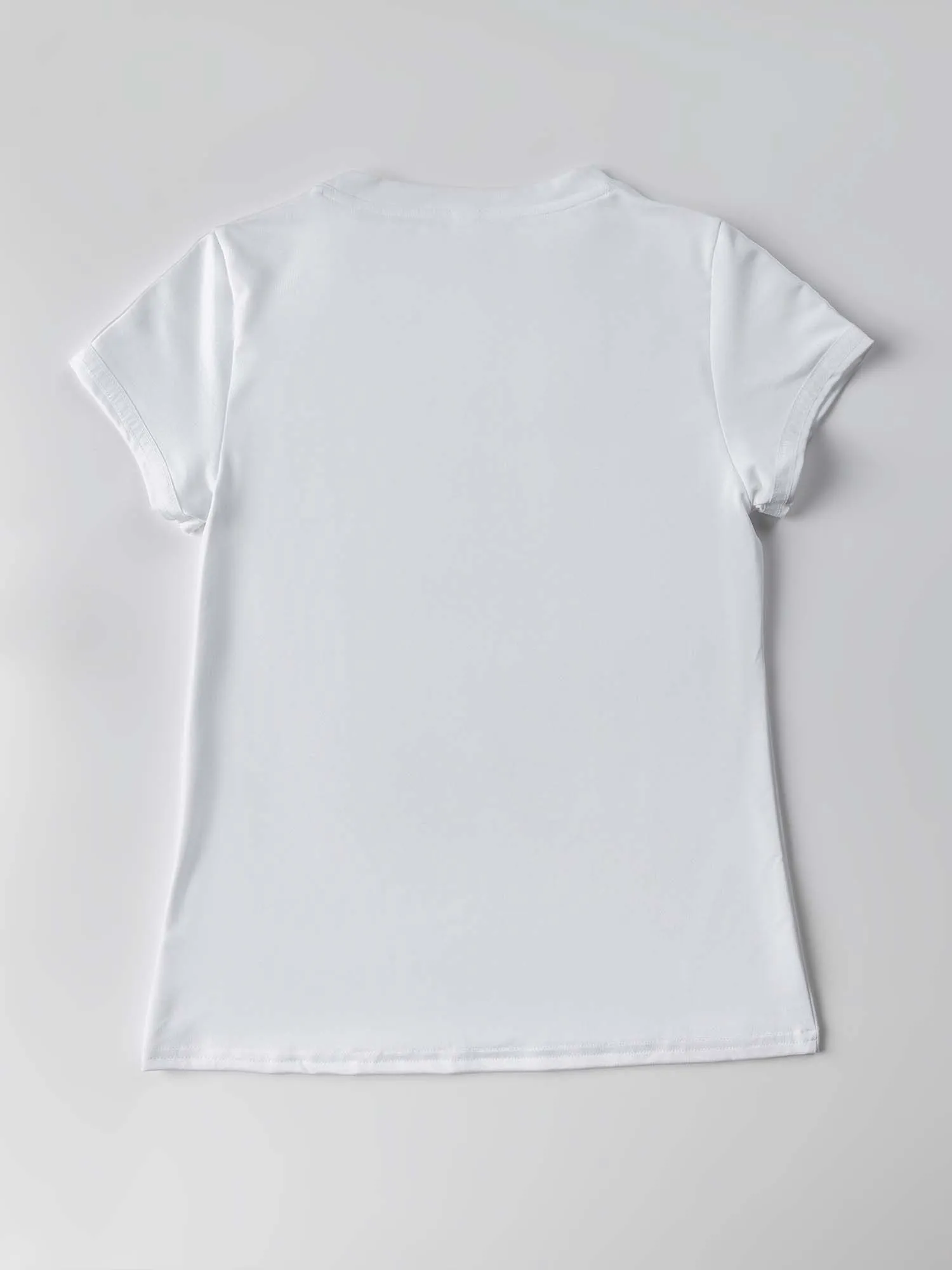 Girls Classic Short Sleeve Crew Neck - White