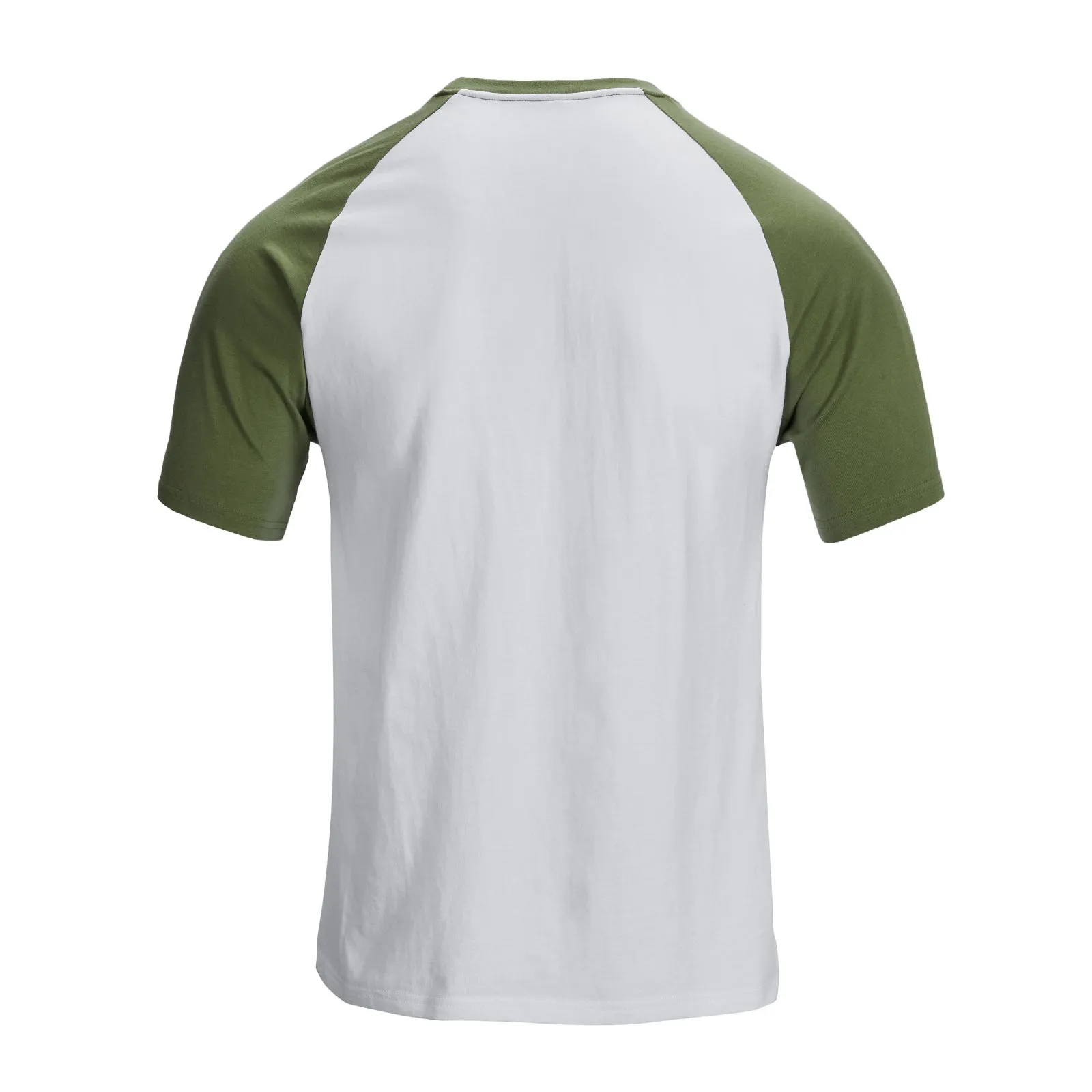 GREEN SKULL 100% COTTON RAGLAN GRAPHIC TEE