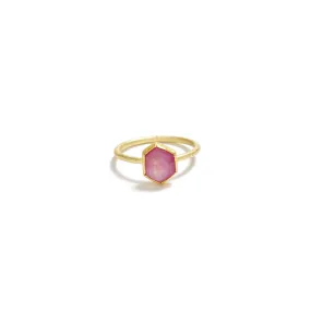 Hexagon Star Ruby Ring