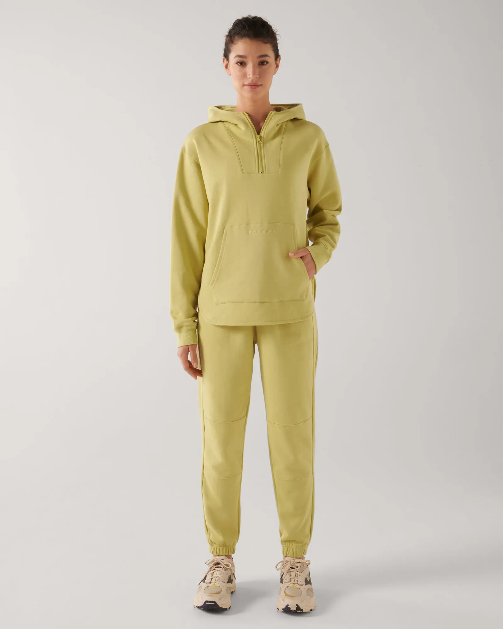 HIGHLINE ORGANIC COTTON TRACKPANTS DUSTY YELLOW