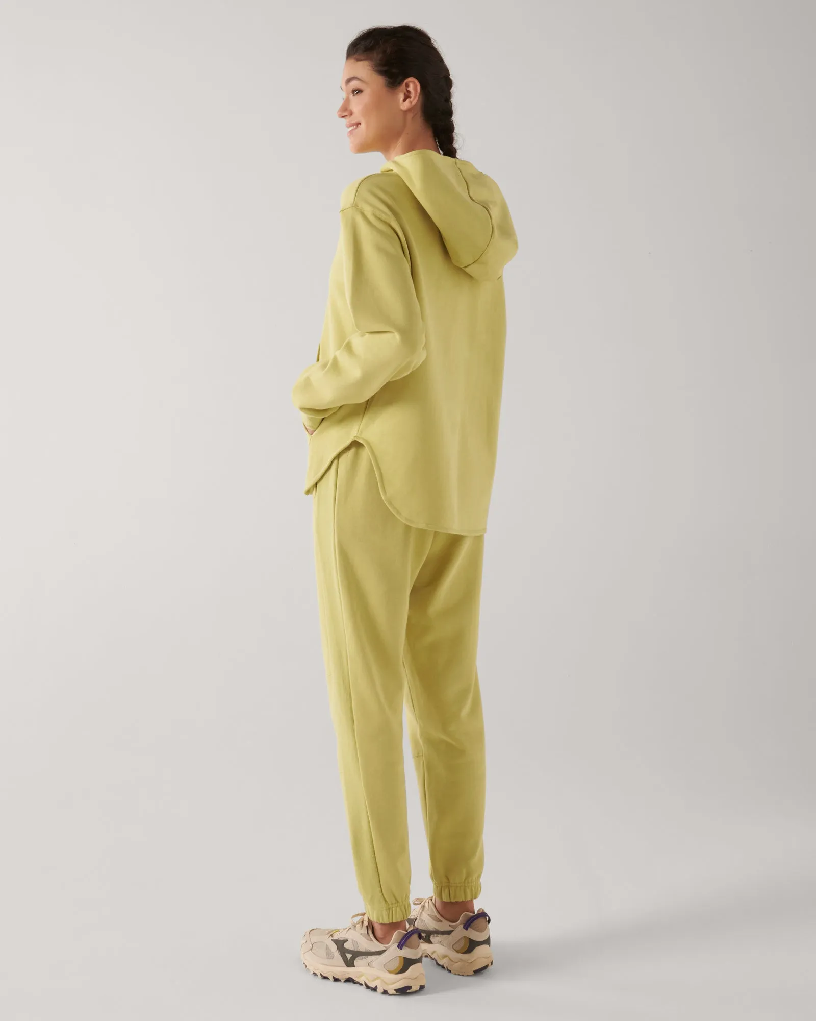 HIGHLINE ORGANIC COTTON TRACKPANTS DUSTY YELLOW