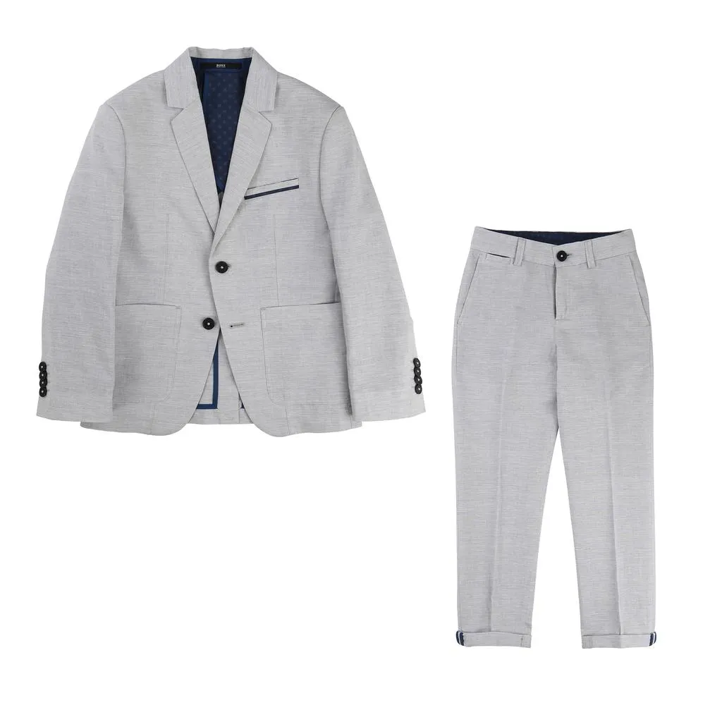 Hugo Boss Boys Cotton Suit_J26299/J24500