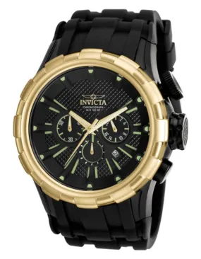 INVICTA I-Force Mens Watch - Chronograph - Gold-Tone - Date - Silicone - 100M