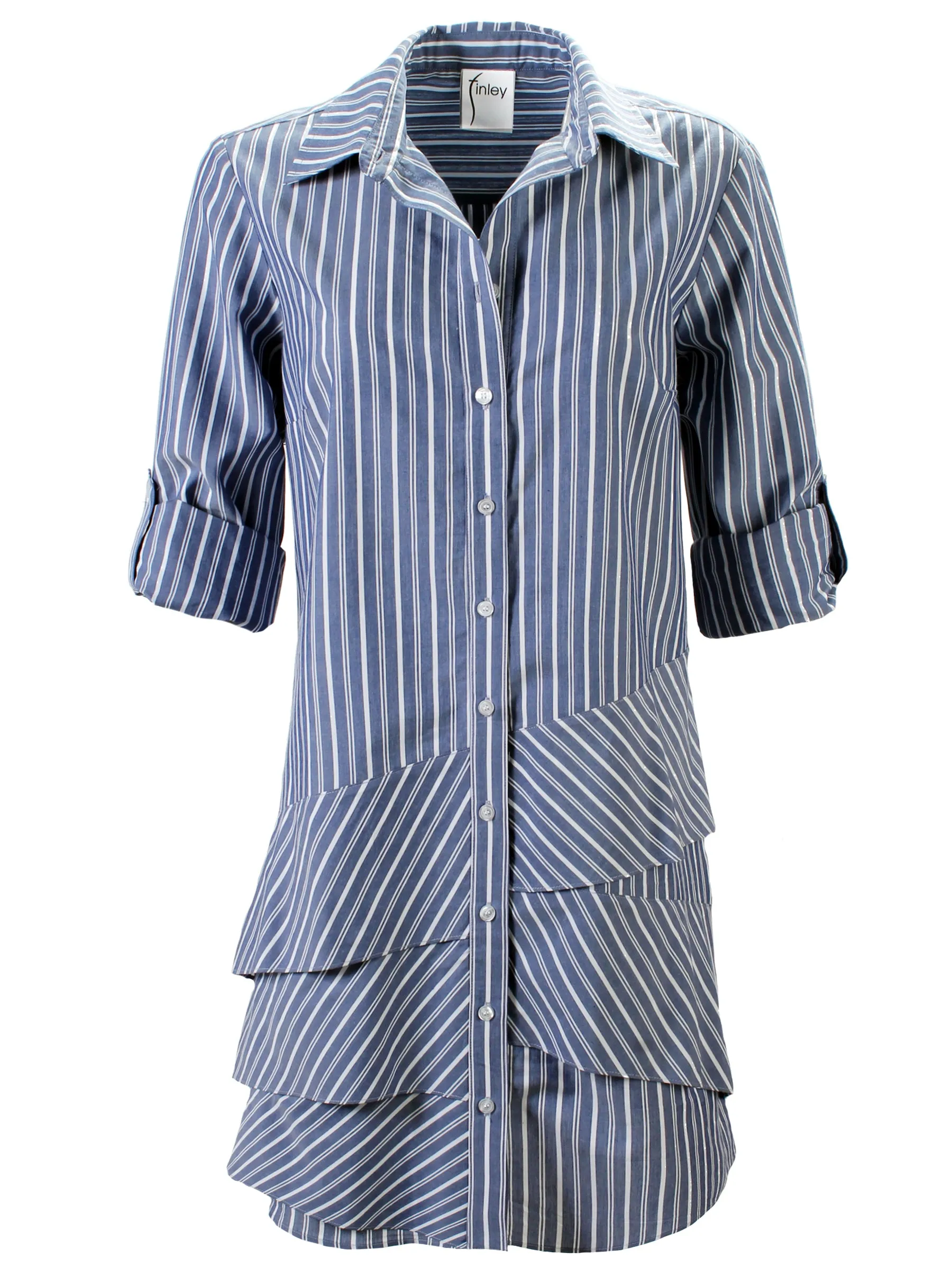 Jenna Dress Indigo Stripe - Webstore Exclusive