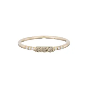 Jennie Kwon :: 3 Champagne Diamond Equilibrium Ring