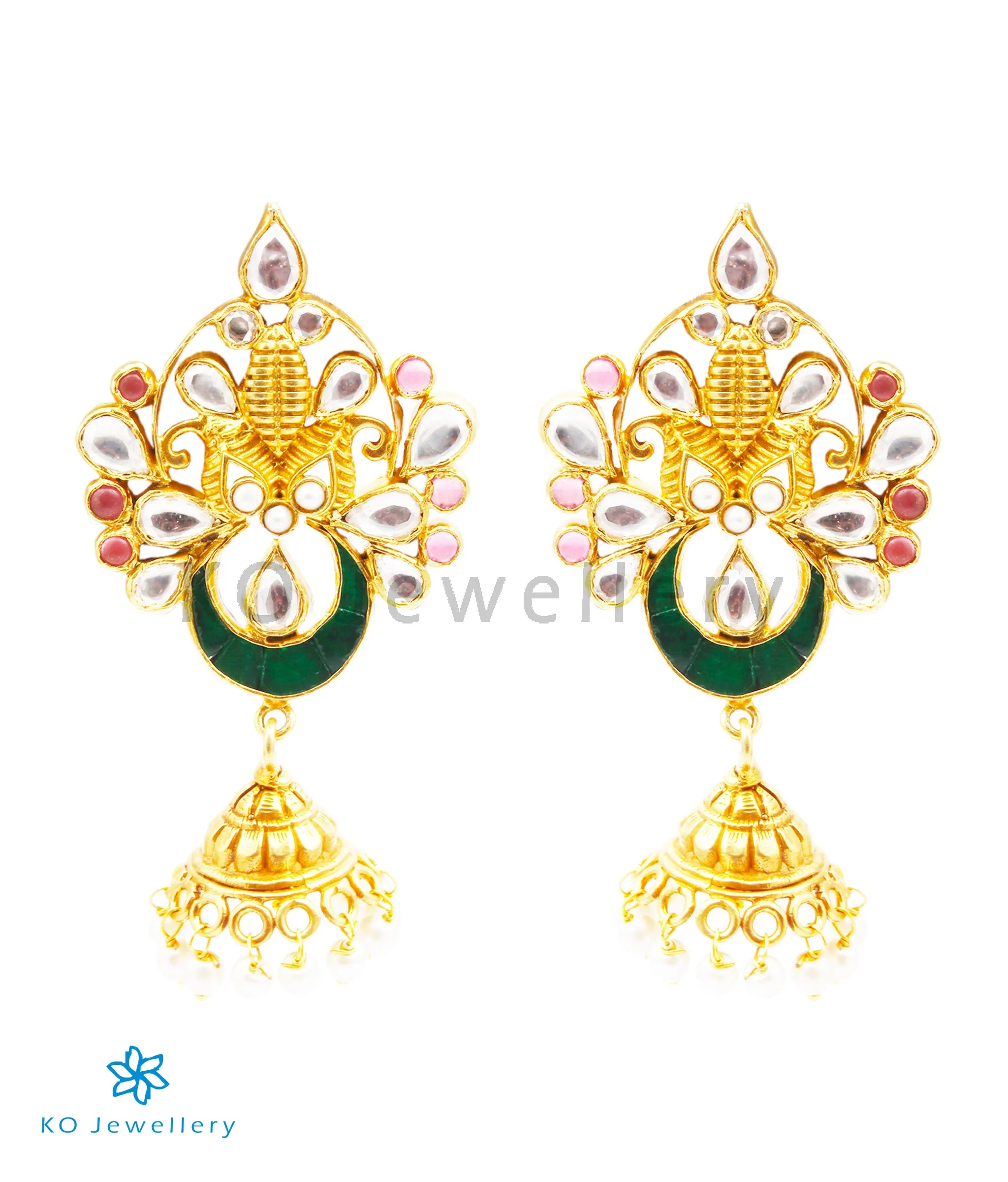 kundan jhumkas -3