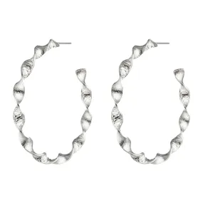 Lewis Silver Hoop Earrings