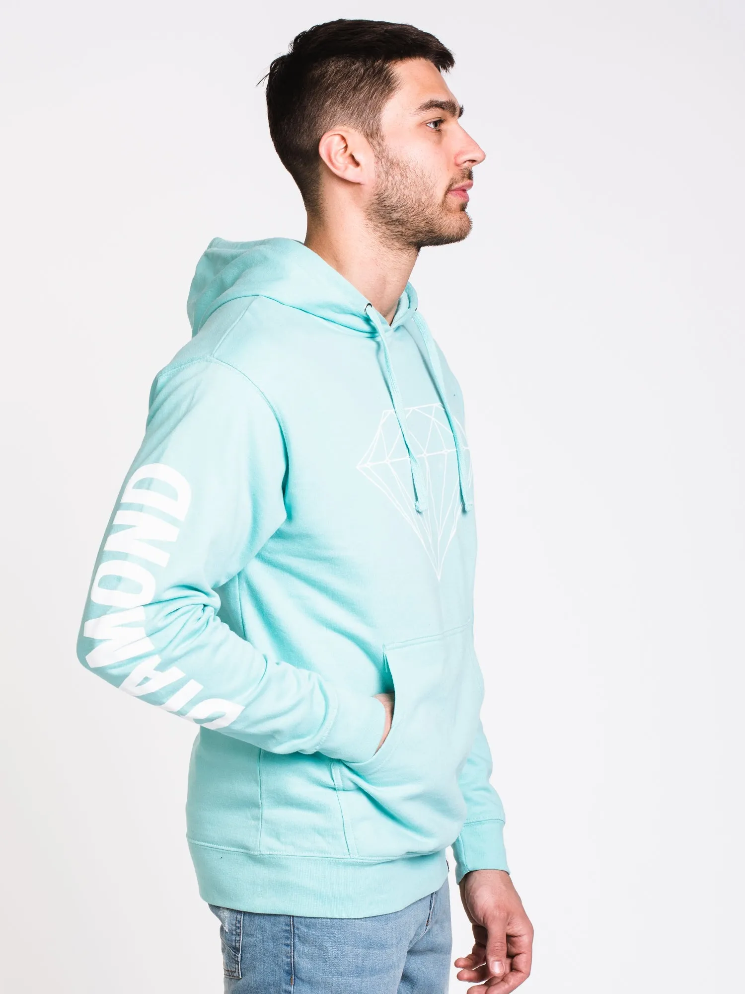 MENS BRILLIANT PULLOVER HOODIE- MINT - CLEARANCE