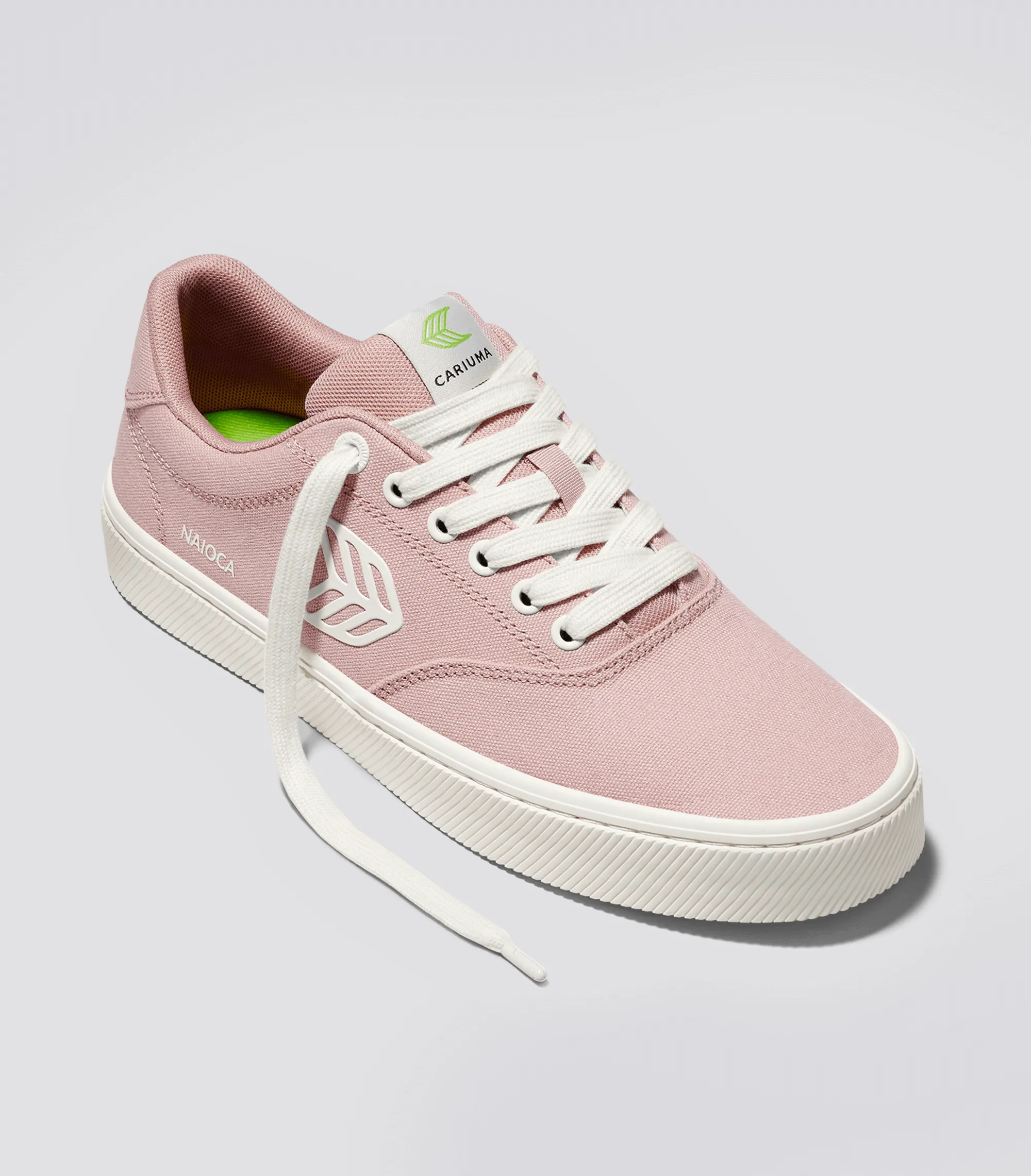 NAIOCA Canvas Rose Canvas Ivory Logo Sneaker Women