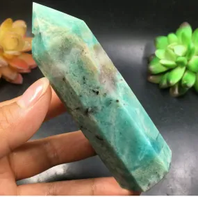 Natural Amazonite Wand Obelisk Tower