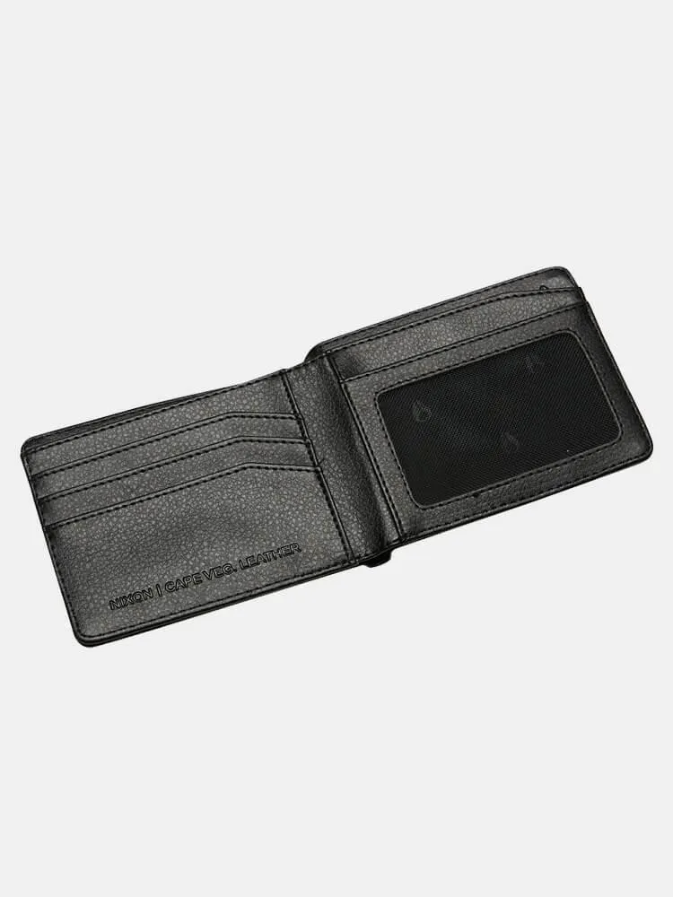 Nixon Cape Vegan Leather Wallet - Black