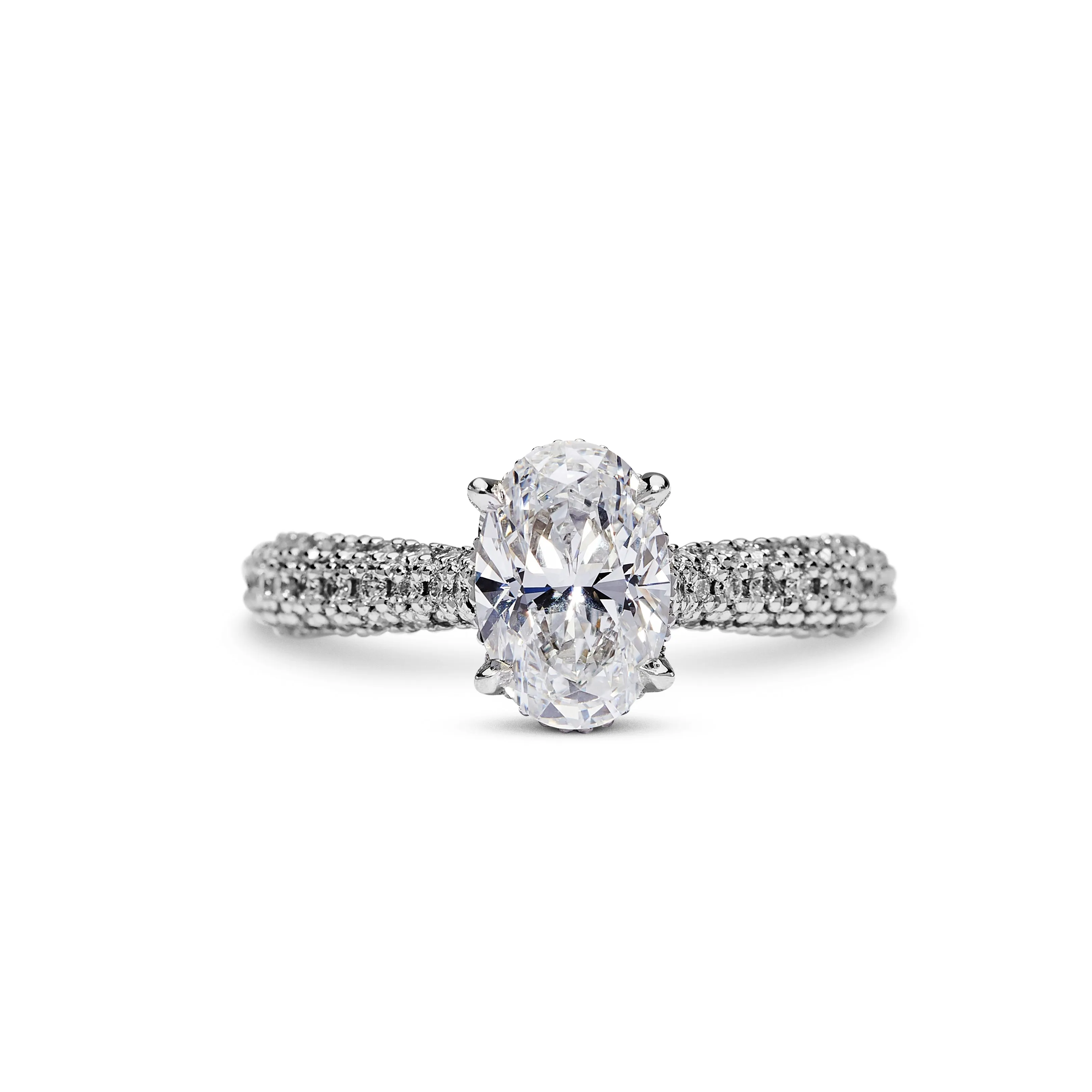 Oval cut diamond ring