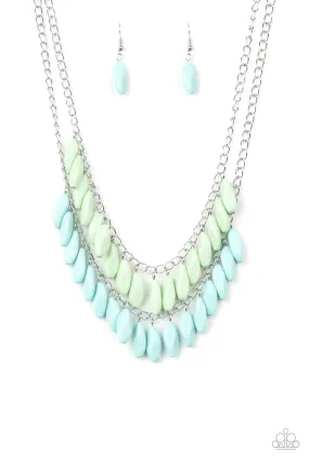 Paparazzi Beaded Boardwalk - Blue Multi Necklace